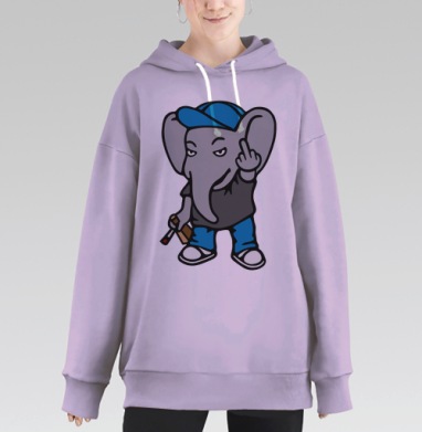 Плохой Денди, Hoodie Long Oversize Fiolet