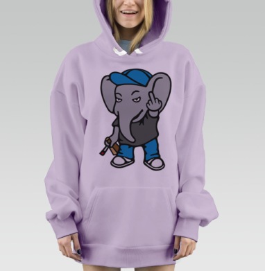 Плохой Денди, Hoodie Mjhigh Dig Mel, Fiolet, утепленная