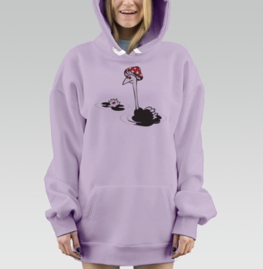 Strannus, Hoodie Mjhigh Dig Mel, Fiolet, утепленная