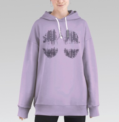 Тяжёлая промышленность, Hoodie Long Oversize Fiolet