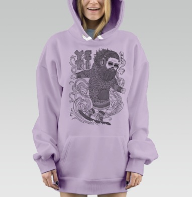 ЙЕТИ, Hoodie Mjhigh Dig Mel, Fiolet, утепленная