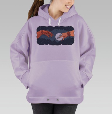 55х55 кукольник, Hoodie Oversize Fiolet