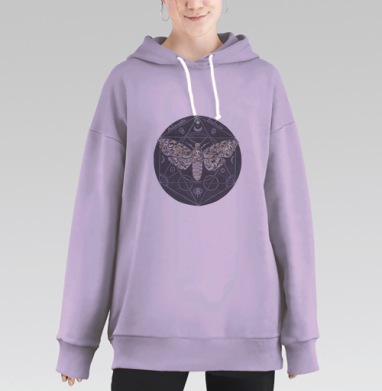 Бражник, Hoodie Long Oversize Fiolet