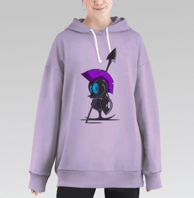 Чёрная  пешка, Hoodie Long Oversize Fiolet