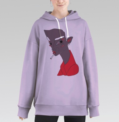 Чупа-чупс, Hoodie Long Oversize Fiolet