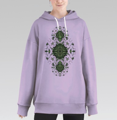 Джангл, Hoodie Long Oversize Fiolet