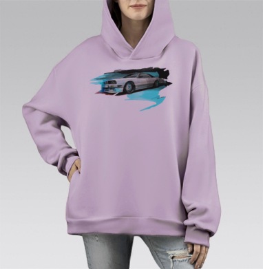 Дикая легенда, Hoodie Mono Fiolet, оверсайз, утепленная