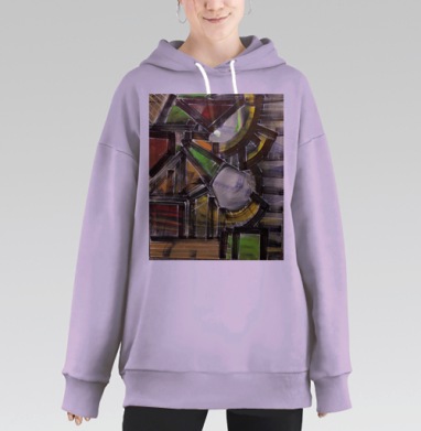 ДИНСТ, Hoodie Long Oversize Fiolet