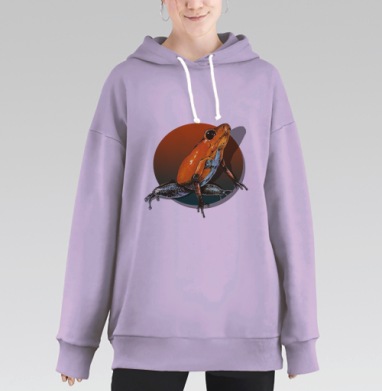 Древолаз, Hoodie Long Oversize Fiolet