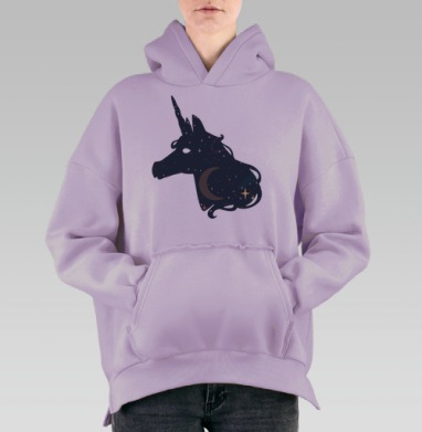 Единочь, Hoodie Oversize Fiolet, утепленная