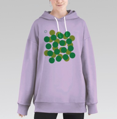 Эко-невидаль шесть, Hoodie Long Oversize Fiolet