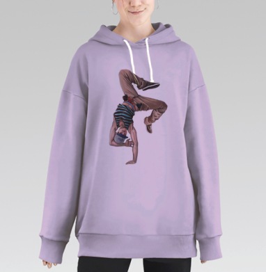 ФРИЗ, Hoodie Long Oversize Fiolet