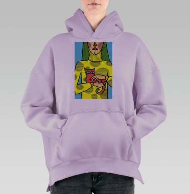 Фруктовый сезон, Hoodie Oversize Fiolet, утепленная