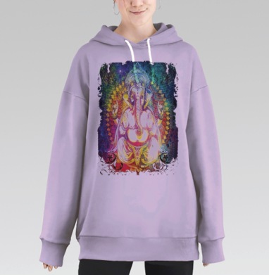 Ганеш, Hoodie Long Oversize Fiolet