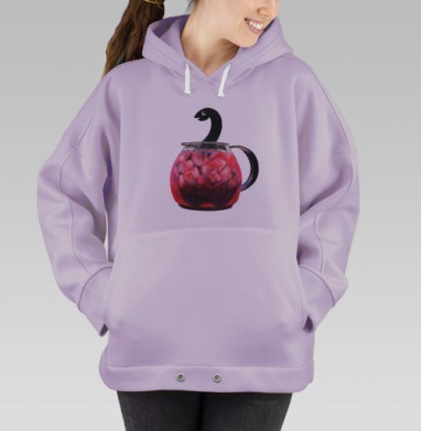 Живу в холодильнике, Hoodie Oversize Fiolet