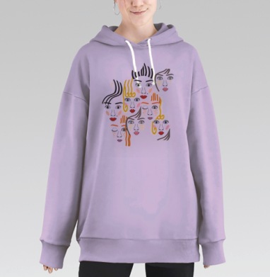 Гляделки, Hoodie Long Oversize Fiolet