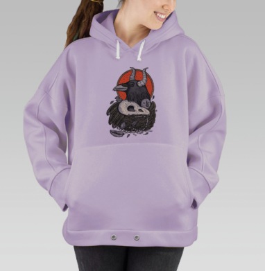 Гнездо ворона, Hoodie Oversize Fiolet