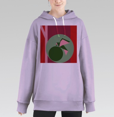 ГОЛУБЬ МИРА, Hoodie Long Oversize Fiolet