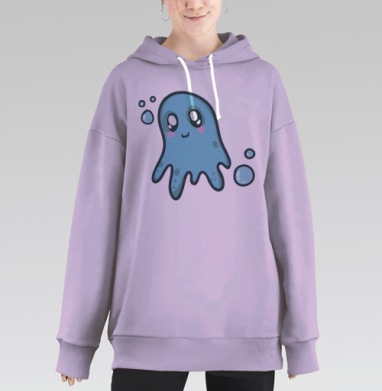 Голубая Медуза, Hoodie Long Oversize Fiolet