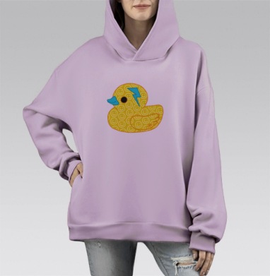 Киллмиплиз, Hoodie Mono Fiolet, оверсайз, утепленная