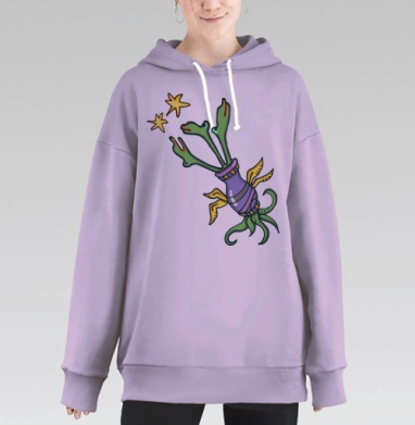 Космо-Дракоша, Hoodie Long Oversize Fiolet