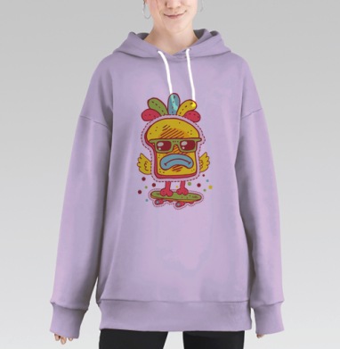 Крошка Цыпа, Hoodie Long Oversize Fiolet