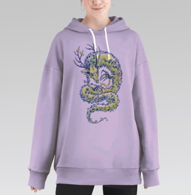Лесной, Hoodie Long Oversize Fiolet