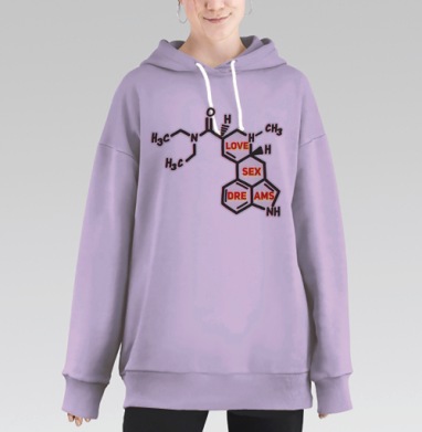 ЛСД, Hoodie Long Oversize Fiolet