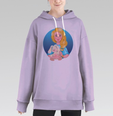 Любимая игрушка, Hoodie Long Oversize Fiolet