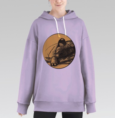Маленьки царь, Hoodie Long Oversize Fiolet