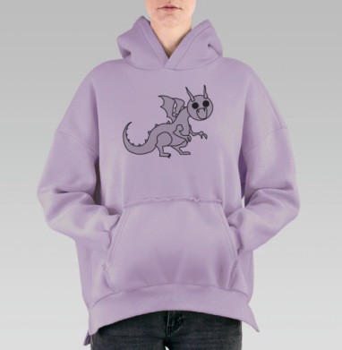 Мартел Дракон, Hoodie Oversize Fiolet, утепленная