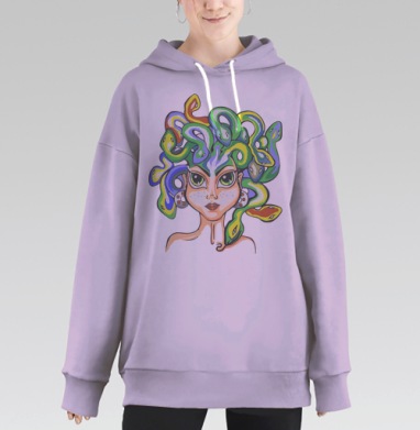 Медуза горгона, Hoodie Long Oversize Fiolet