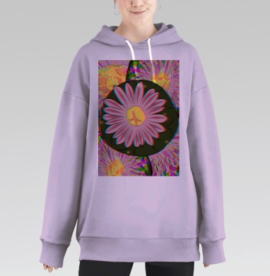 Мескалиновый трип, Hoodie Long Oversize Fiolet