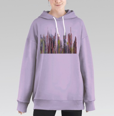Молочный коктейль, Hoodie Long Oversize Fiolet