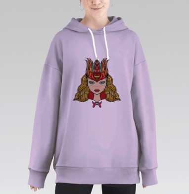 Море Любви, Hoodie Long Oversize Fiolet