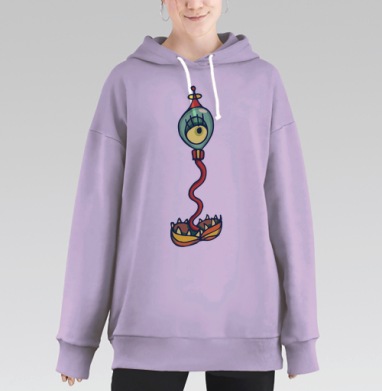 Моя единственная, Hoodie Long Oversize Fiolet