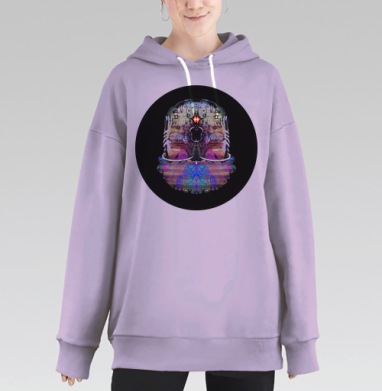Нано-тех, Hoodie Long Oversize Fiolet