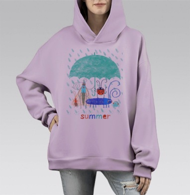 Насекомые под зонтом в летнем дожде summer - Магазин футболок ENOT