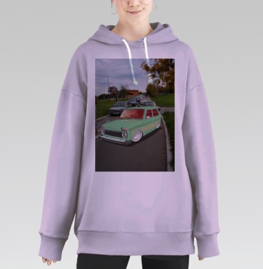 Нива, Hoodie Long Oversize Fiolet