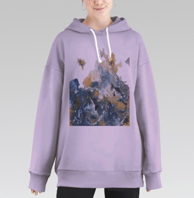 Норвежское море, Hoodie Long Oversize Fiolet