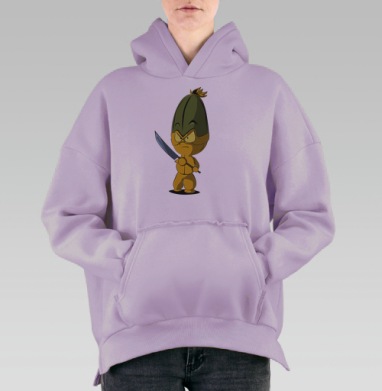 Огуречный спецназ, Hoodie Oversize Fiolet, утепленная