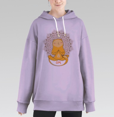 Ом.., Hoodie Long Oversize Fiolet