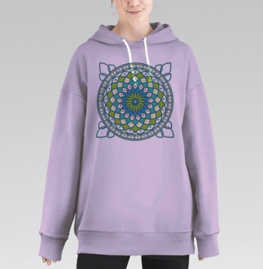 Орнамент Востока, Hoodie Long Oversize Fiolet