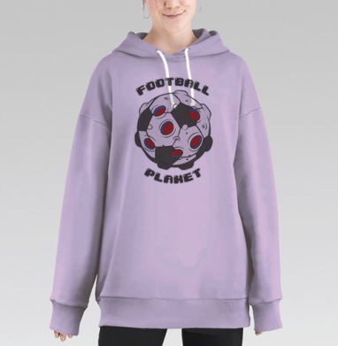 Планета Футбола, Hoodie Long Oversize Fiolet