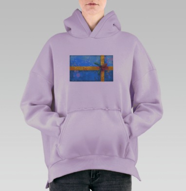 Праздничные яркие подарки с лентами и бантами настроение тепла и уюта, Hoodie Oversize Fiolet, утепленная