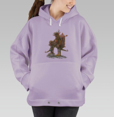 Семья Монстриков Сбор Грибов Семья Монстриков, Hoodie Oversize Fiolet