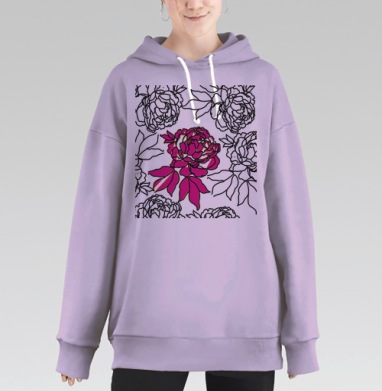 Шпион Пион, Hoodie Long Oversize Fiolet