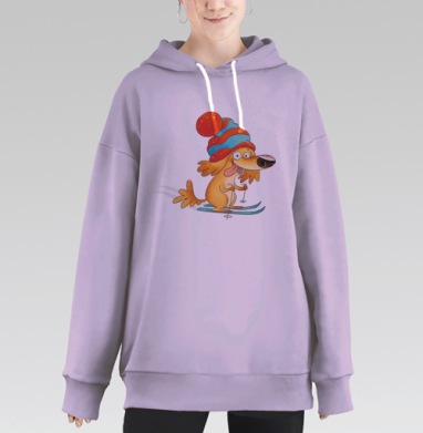 Снежный Бобик, Hoodie Long Oversize Fiolet