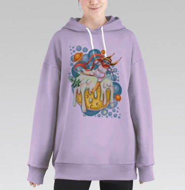 Снеголыжник, Hoodie Long Oversize Fiolet