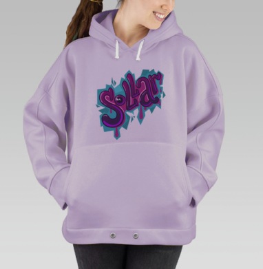 Sollar  / Соллар, Hoodie Oversize Fiolet